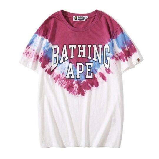 BAPE Ape Head Tie Dye Cotton T-Shirt