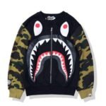 BAPE Camouflage Shark Teeth Print Sweater