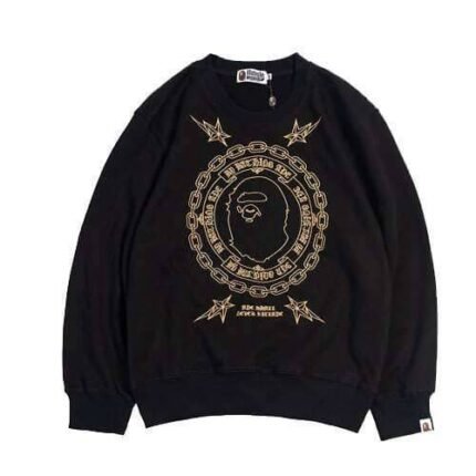 BAPE Embroidery Sweater Black