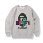 BAPE Patch Ape Print Pullover Sweater is the ultimate streetwear piece. It looks dope with any outfit and is so warm! The best part is that this Sweater has a unique style.