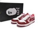 BAPESTA Sk8 Low Red Shoes